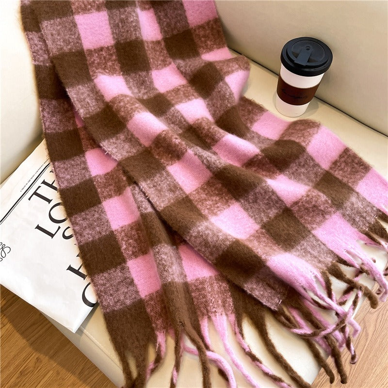 XXL Plaid Scarf — Faux Cashmere, 250x38cm, Unisex | 3 Colors