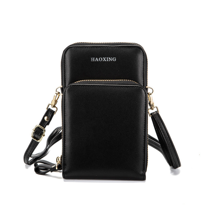 Petit Sac Bandoulière Vertical Homme en Similicuir — Noir ou Café