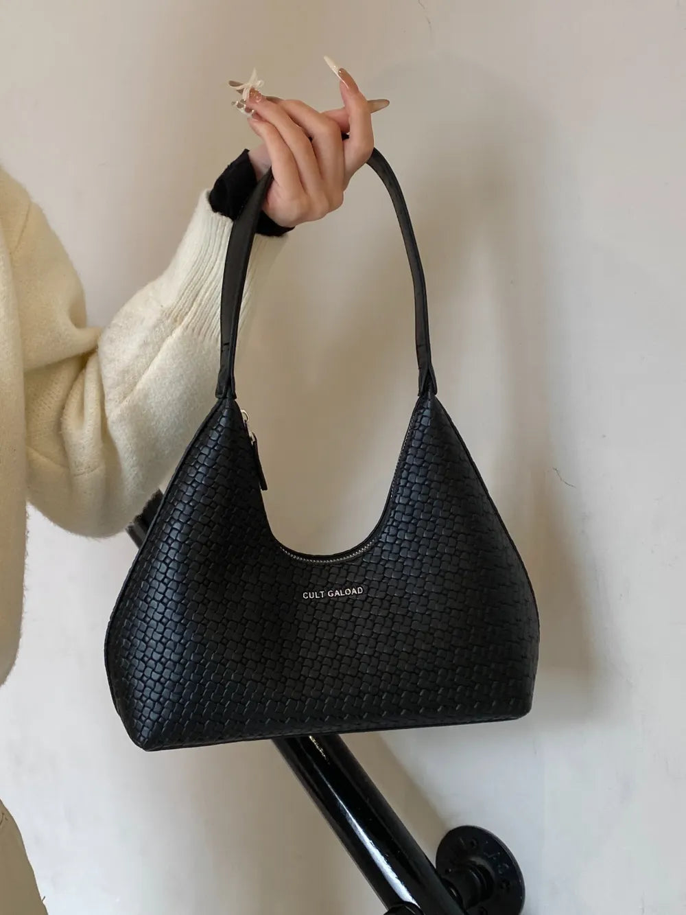 Petit Sac à Épaule Texturé en Similicuir — 5 Coloris