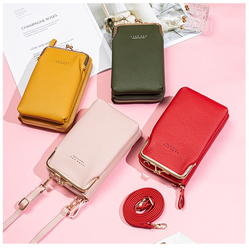 Women's PU Leather Crossbody Bag — Large Capacity Phone Pouch | 8 Colors