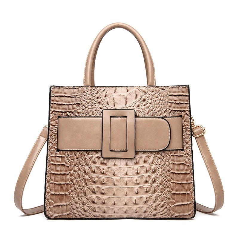 Sac Femme Motif Croco Cuir PU — Vintage, Épaule & Bandoulière | 6 Coloris