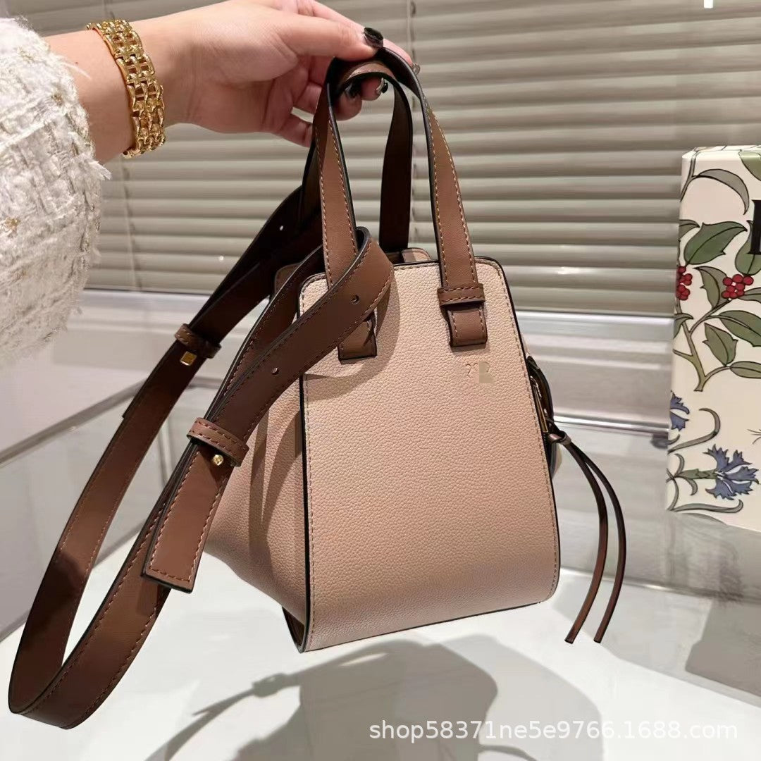 Sac Hammock Équerre en Cuir Véritable — 4 Coloris