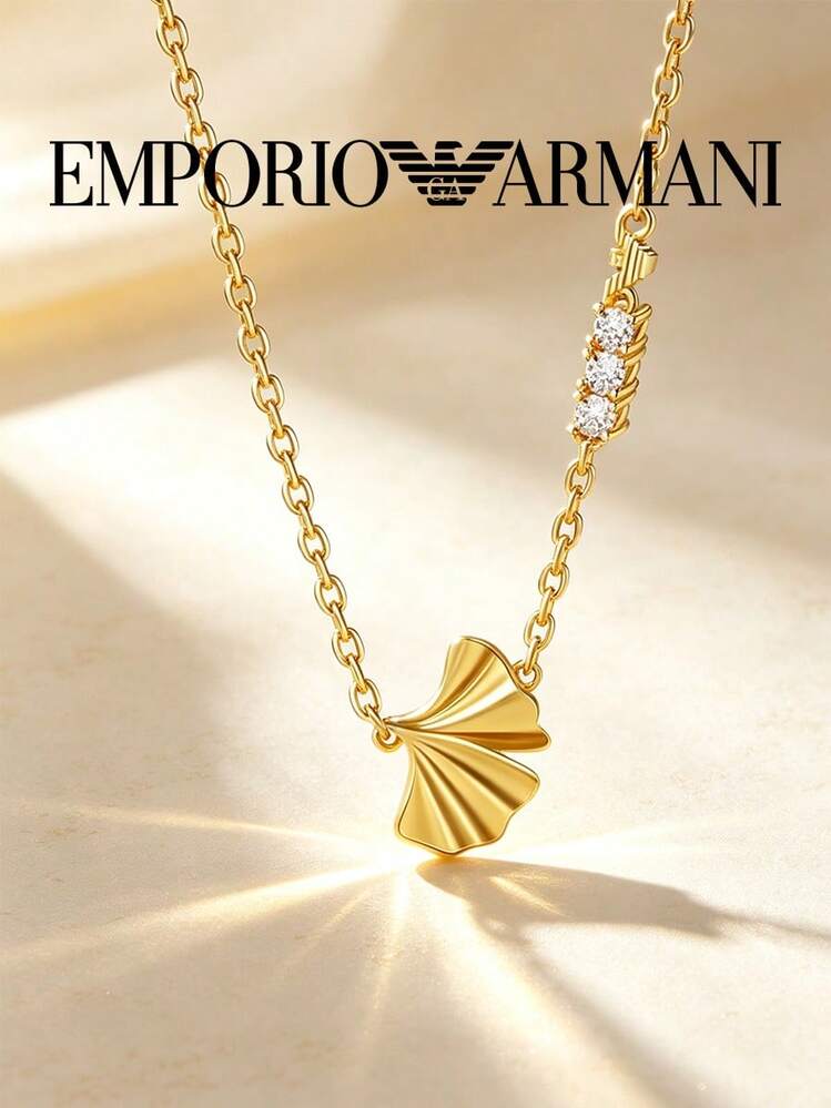 Collier Femme Emporio Armani EGS3262710 — Feuille de Ginkgo