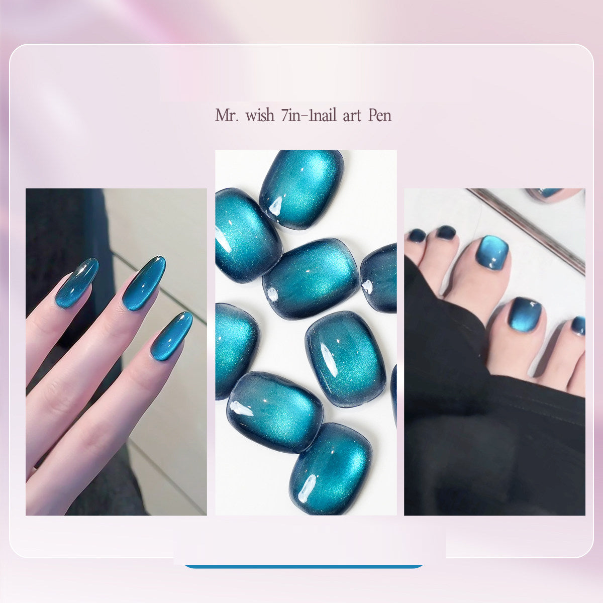Vernis Semi-Permanent 7-en-1 — 22 Coloris, Séchage UV/LED, Scintillant