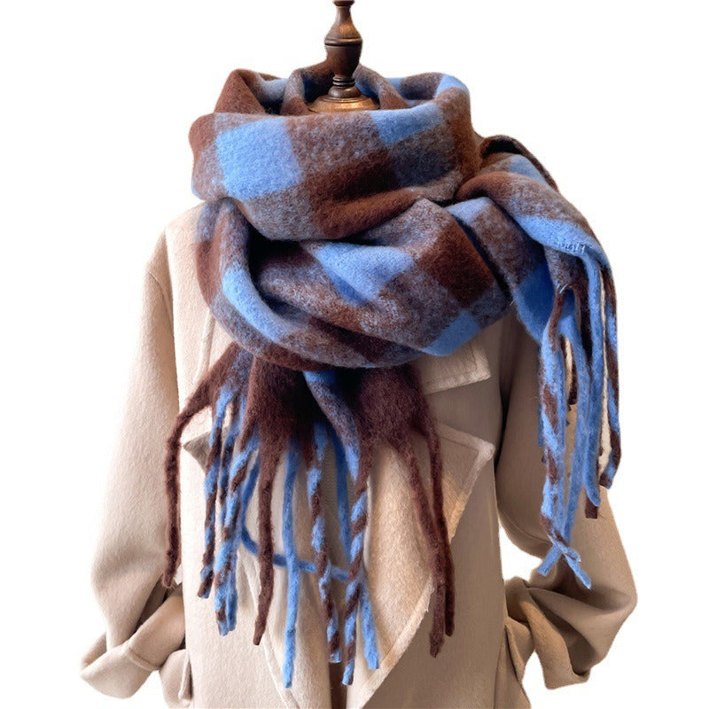 XXL Plaid Scarf — Faux Cashmere, 250x38cm, Unisex | 3 Colors