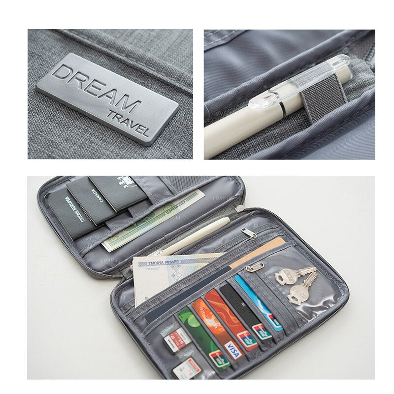 Porte-passeport & Organisateur de voyage — Porte-cartes & Documents | 5 Coloris, 2 Tailles