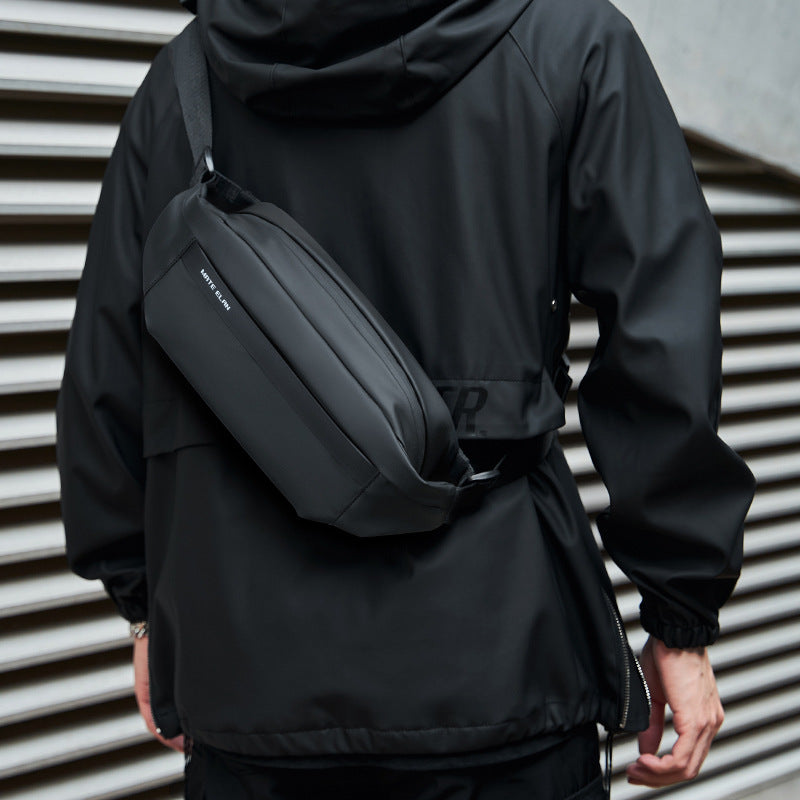 Sac Bandoulière Homme en PVC Noir — 4 Modèles