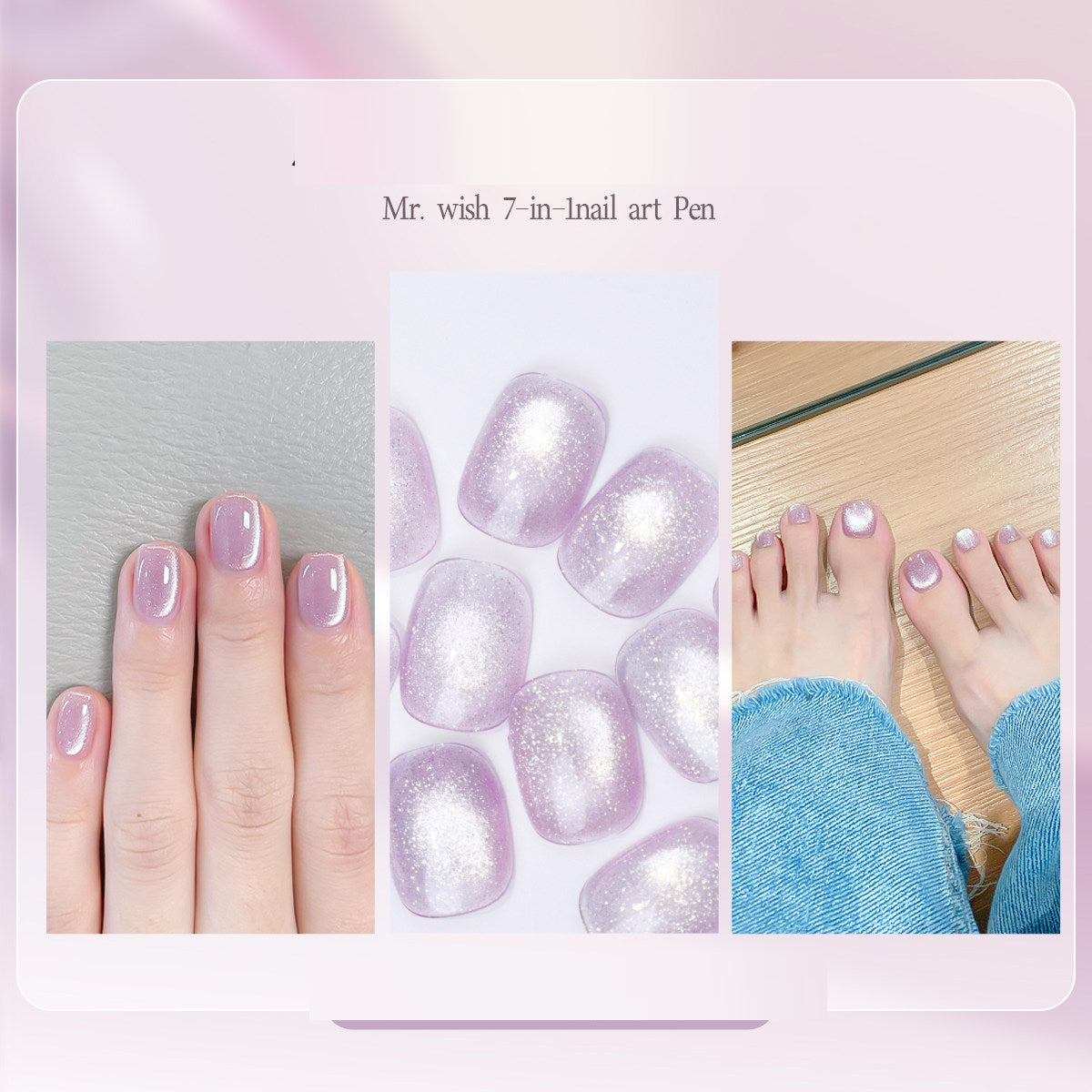 Vernis Semi-Permanent 7-en-1 — 22 Coloris, Séchage UV/LED, Scintillant