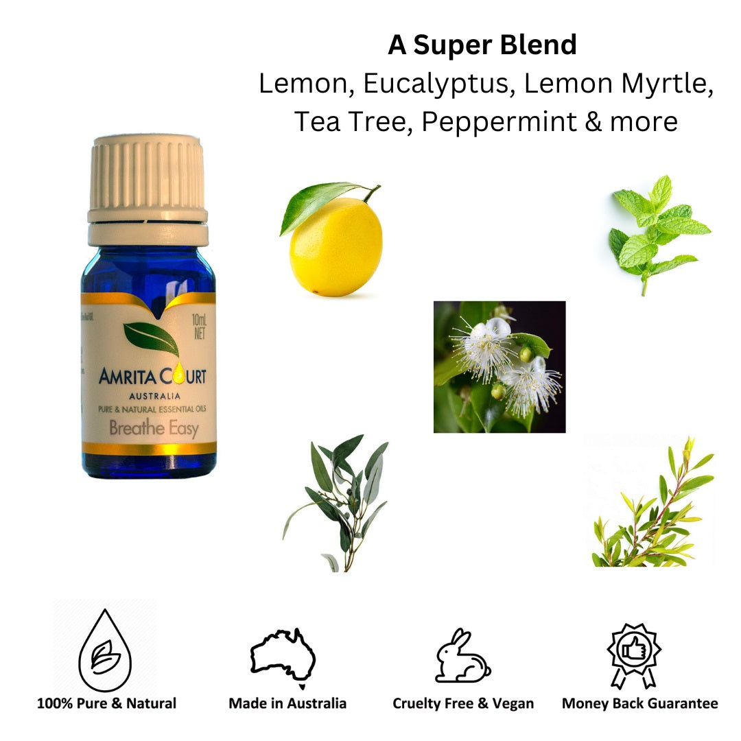 Breathe Easy Blend | Clear Blocked Nose | Hay Fever | Anti-Infectious | Pure Essential Oil-4