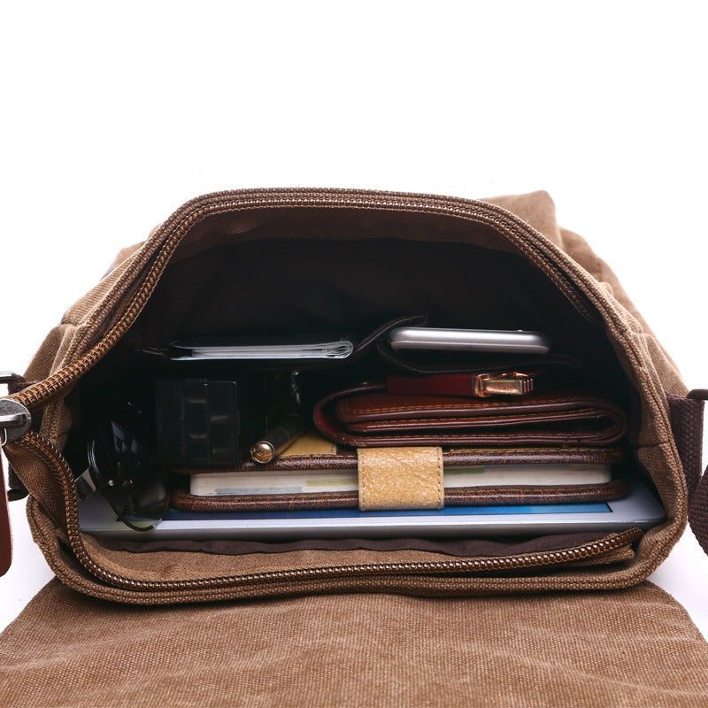 Sac Besace en Toile pour Homme — 2 Tailles, 5 Coloris