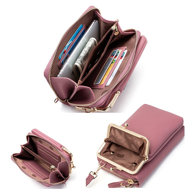 Women's PU Leather Crossbody Bag — Large Capacity Phone Pouch | 8 Colors