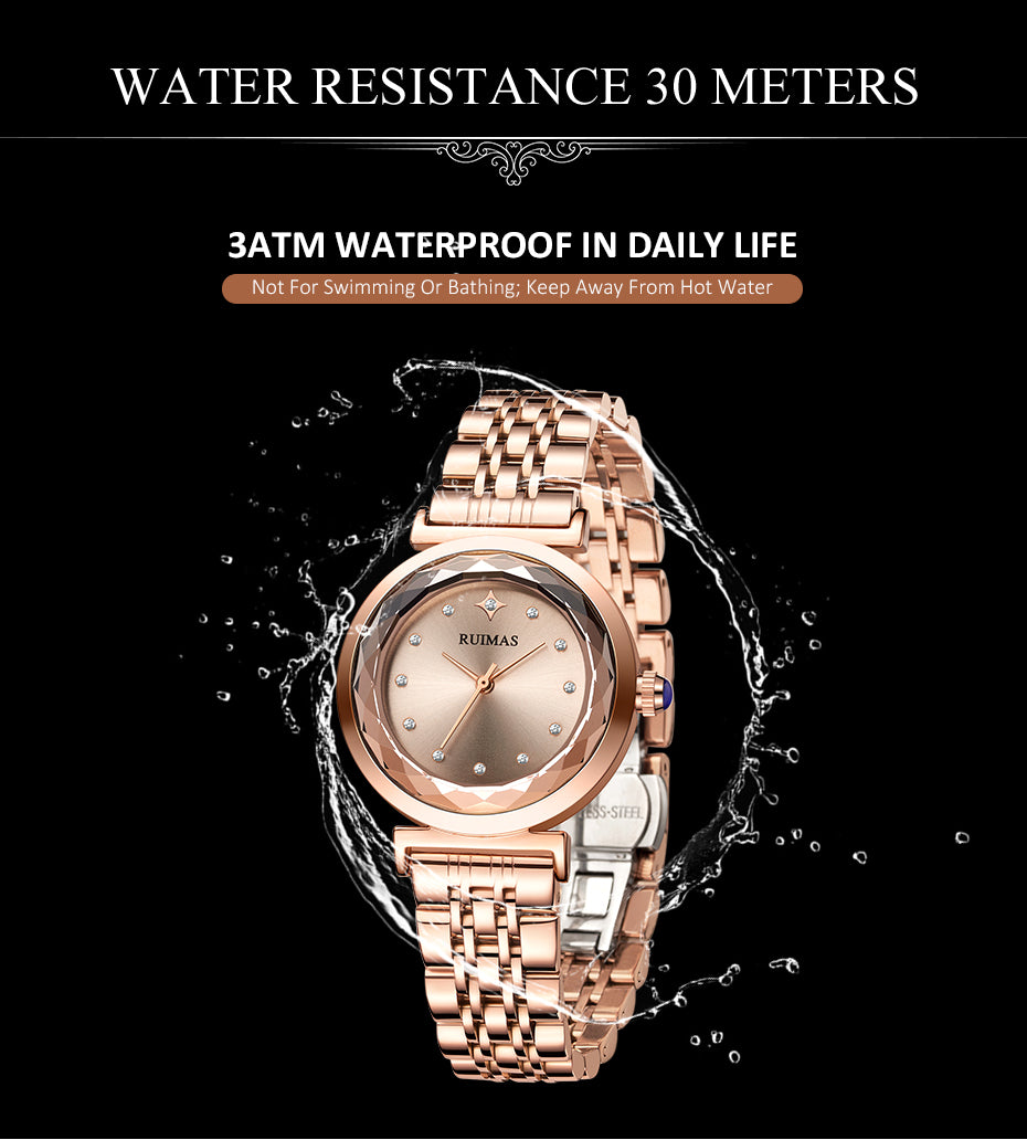 RUIMAS Women Bracelet Watches Brand Luxury Quartz Watch Fashion Casual Business Female Wristwatch Dress Clock Montre Homme 563-6