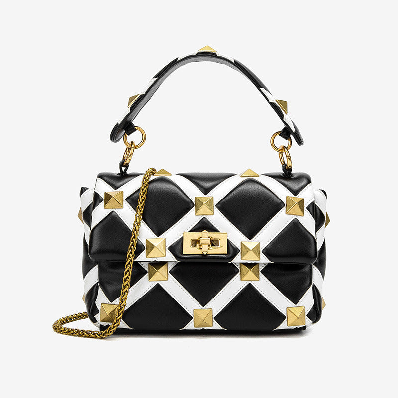Sac à Main à Carreaux en Similicuir | 2 Coloris