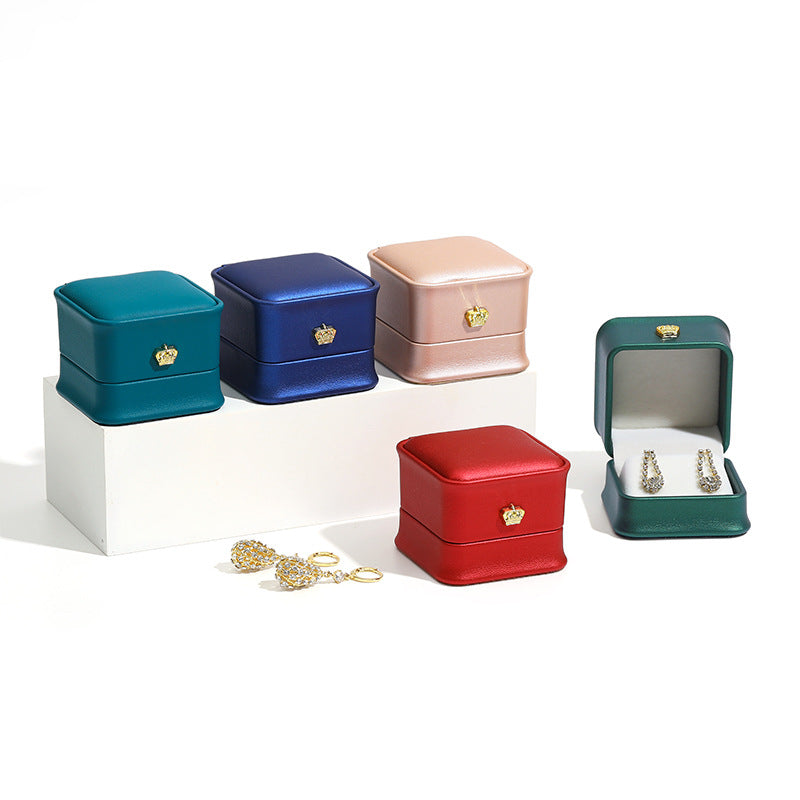 Écrin à Boucles d’Oreilles — Cuir PU Premium, Emballage Cadeau Élégant | 8 Coloris