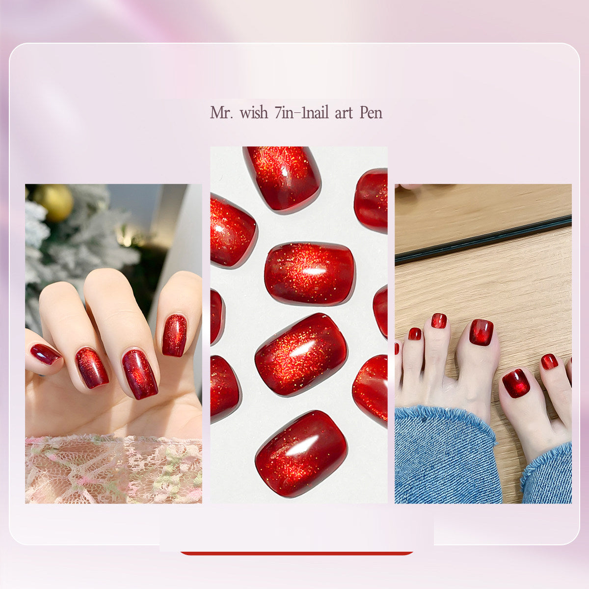 Vernis Semi-Permanent 7-en-1 — 22 Coloris, Séchage UV/LED, Scintillant