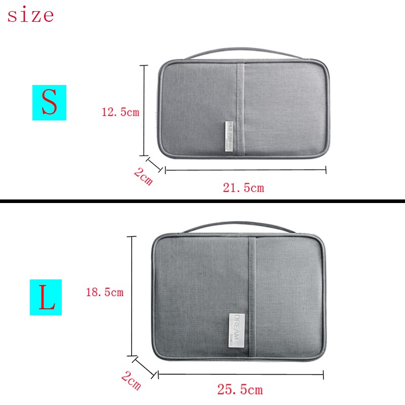 Porte-passeport & Organisateur de voyage — Porte-cartes & Documents | 5 Coloris, 2 Tailles