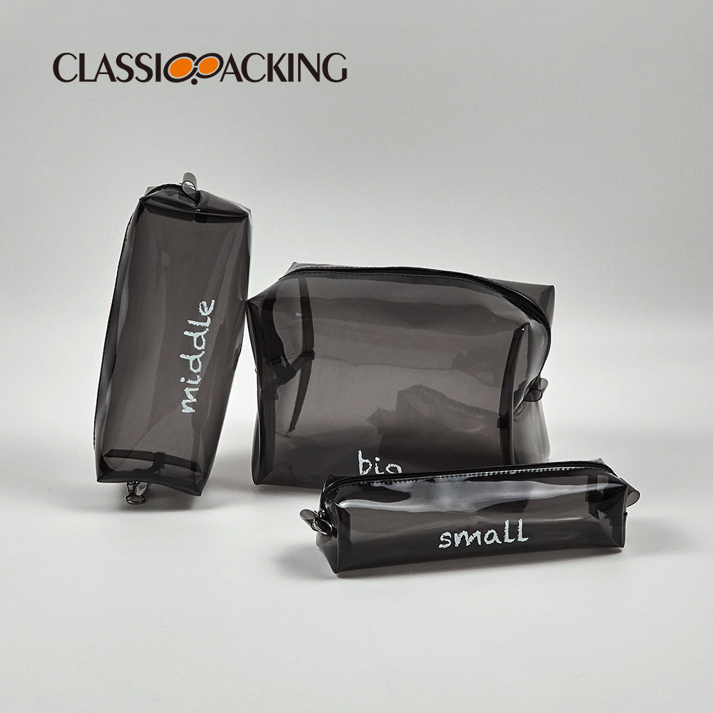 Trousse de Maquillage Transparente — Grande Capacité & Imperméable