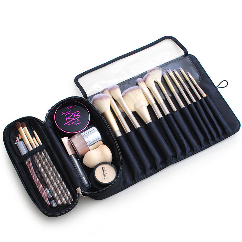 Trousse à Pinceaux Pliable Multifonction — Kit Beauté Professionnel | 4 Coloris