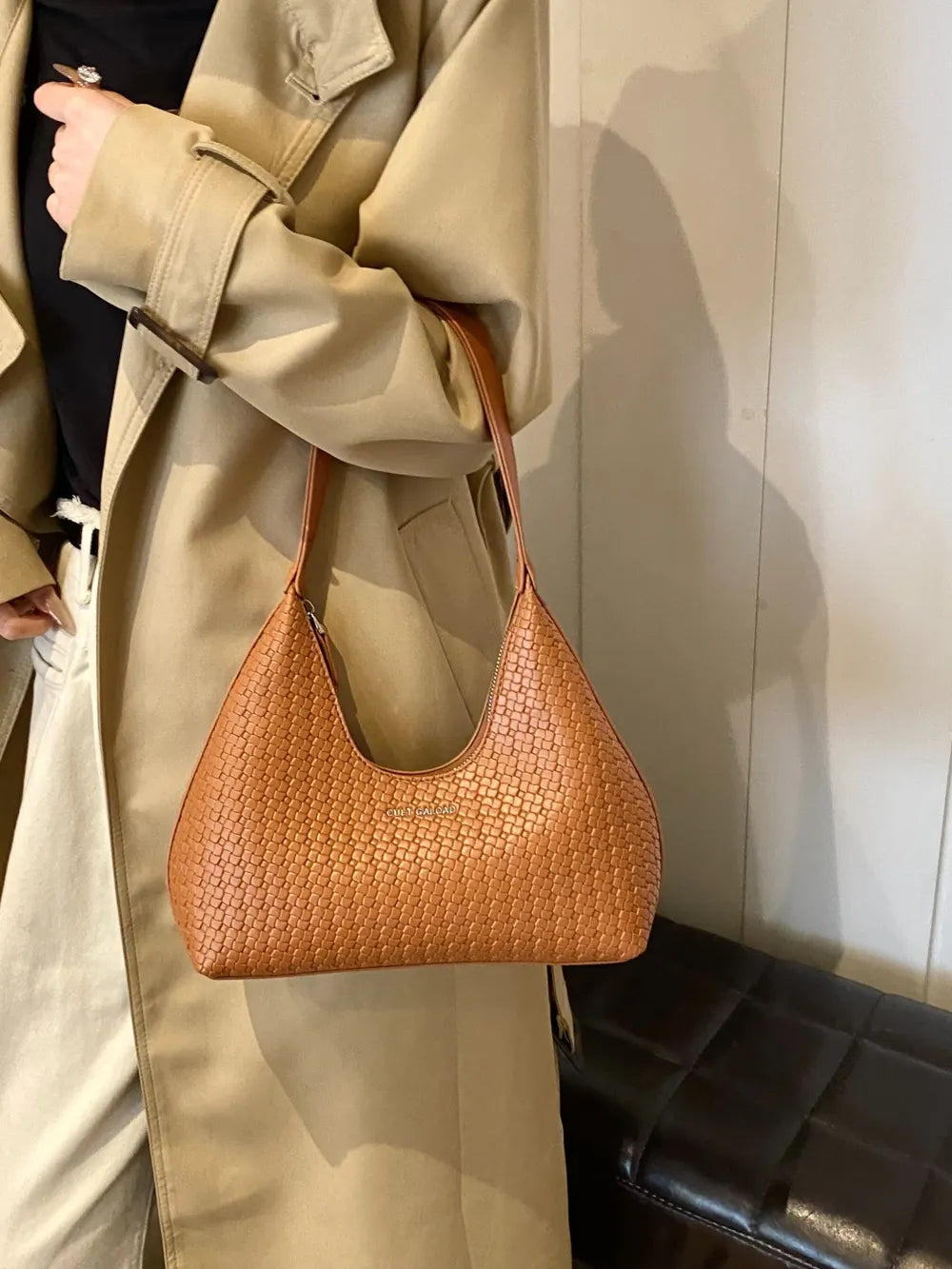 Petit Sac à Épaule Texturé en Similicuir — 5 Coloris