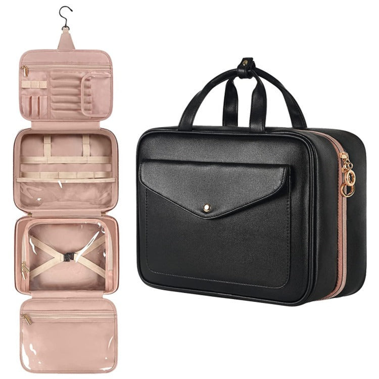 Trousse de Toilette Fashion en Cuir PU — Sac de Maquillage & Voyage | 3 Coloris