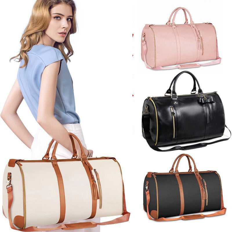 Grand Sac de Voyage Femme à Motif Tressé — 7 Coloris