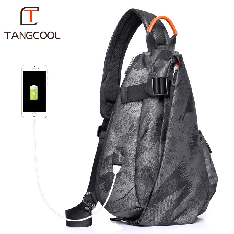 Sac Besace Homme Style Coréen — Imperméable Oxford, Bandoulière | 2 Coloris