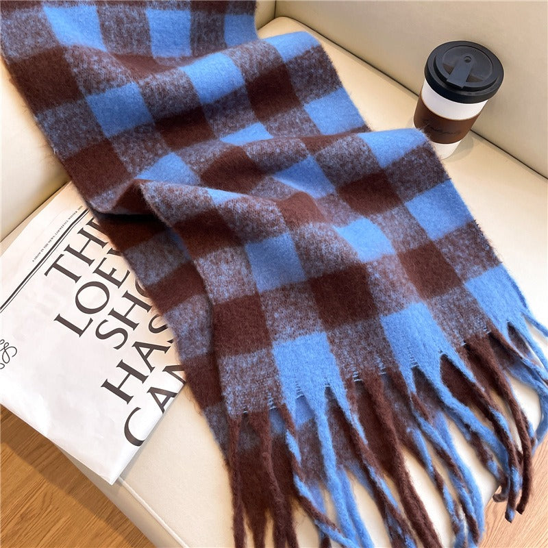 XXL Plaid Scarf — Faux Cashmere, 250x38cm, Unisex | 3 Colors