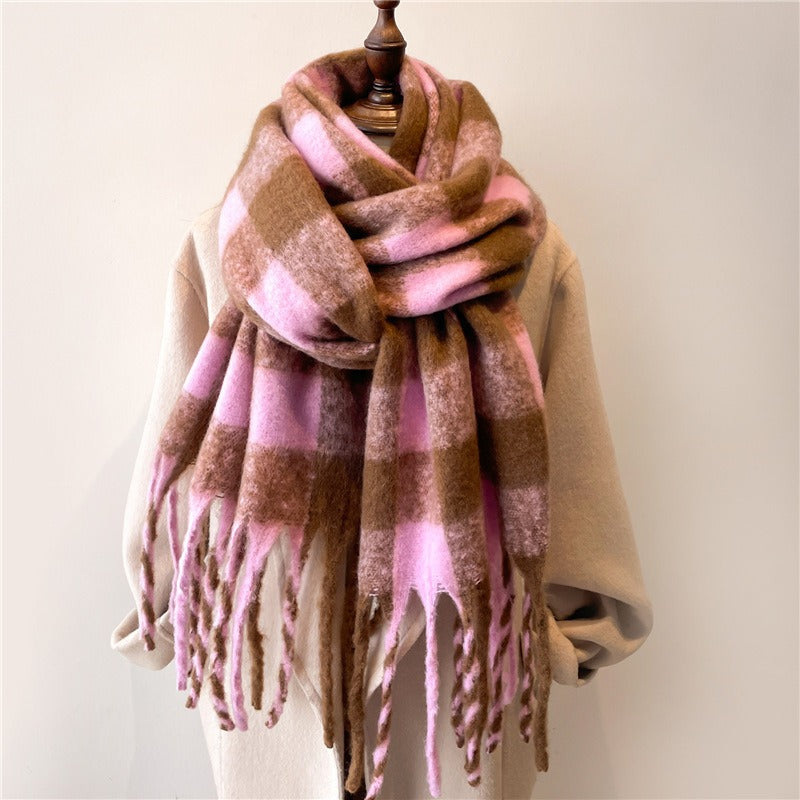 XXL Plaid Scarf — Faux Cashmere, 250x38cm, Unisex | 3 Colors