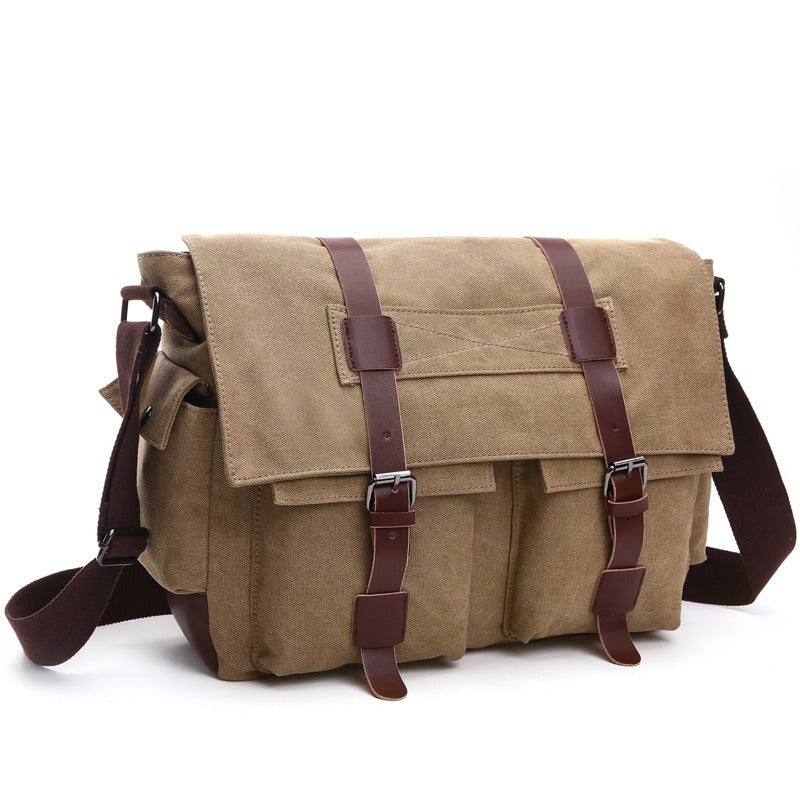 Sac Besace en Toile pour Homme — 2 Tailles, 5 Coloris
