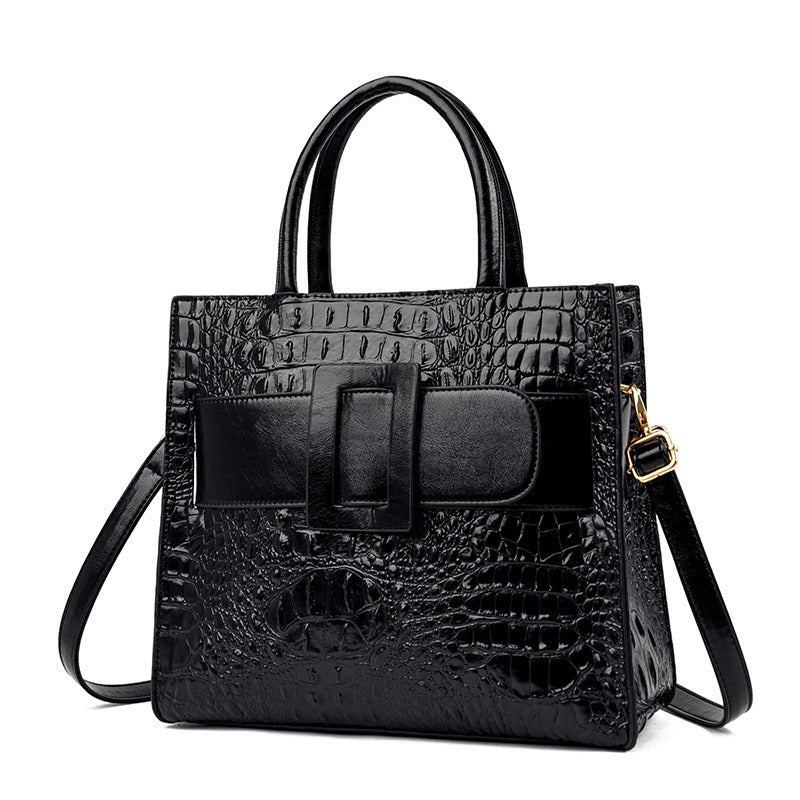 Sac Femme Motif Croco Cuir PU — Vintage, Épaule & Bandoulière | 6 Coloris