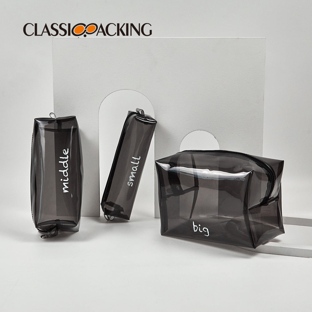 Trousse de Maquillage Transparente — Grande Capacité & Imperméable