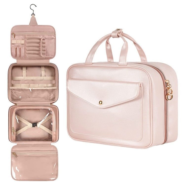 Trousse de Toilette Fashion en Cuir PU — Sac de Maquillage & Voyage | 3 Coloris