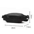 Sac Bandoulière Homme en PVC Noir — 4 Modèles