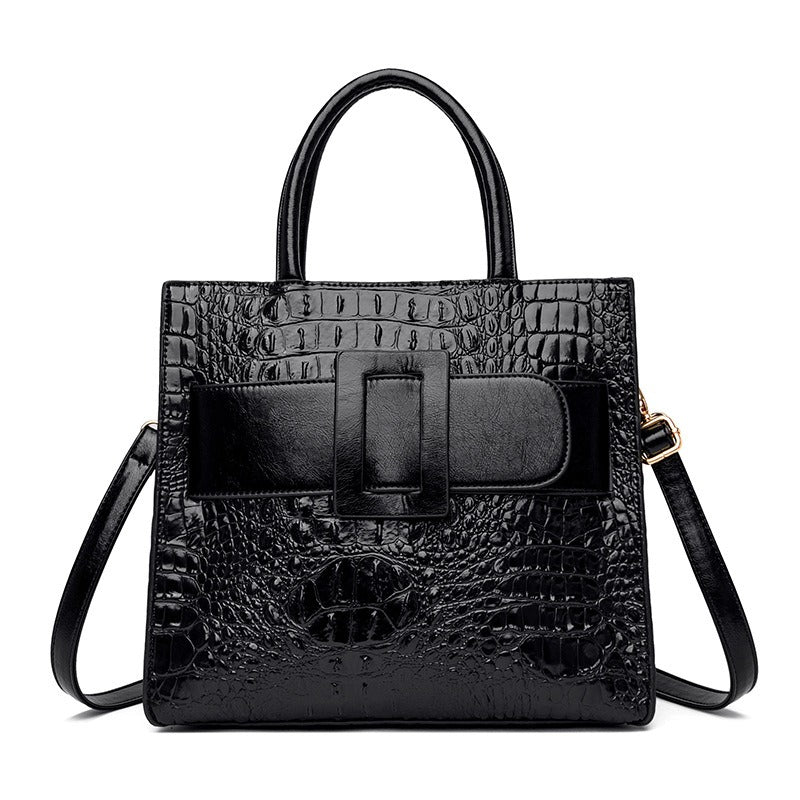 Sac Femme Motif Croco Cuir PU — Vintage, Épaule & Bandoulière | 6 Coloris