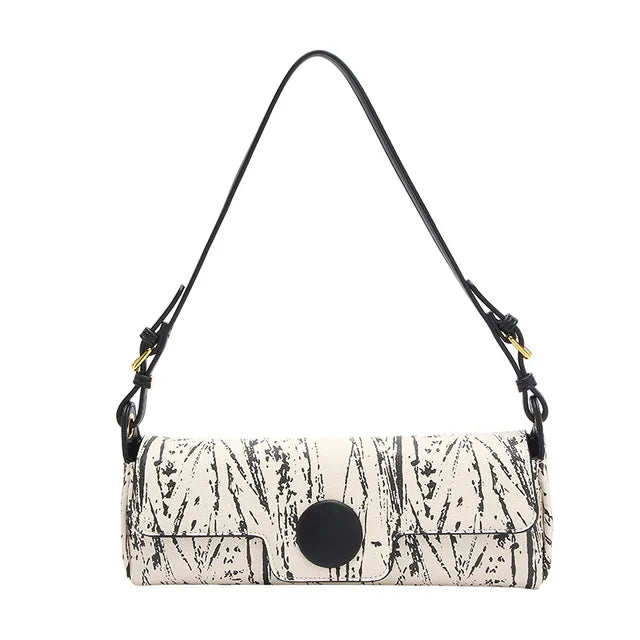 Mini Sac Femme Style Luxe — Microfibres, Blanc