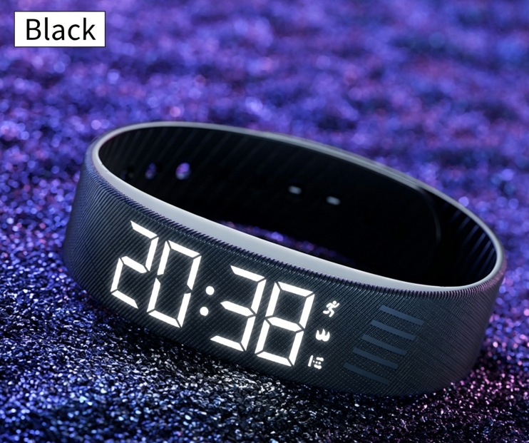 Montre Digitale Sport Femme — Podomètre, Alarme Vibrante, 4 Coloris