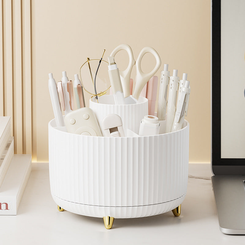 Organiseur Rotatif Bureau & Salle de Bain — Anti-Poussière Grande Capacité | 8 Coloris