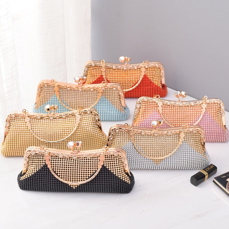 Sac de Soirée Femme à Détails Brillants — 6 Coloris