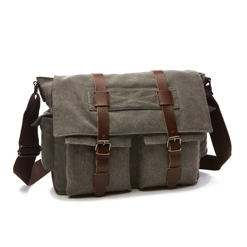 Sac Besace en Toile pour Homme — 2 Tailles, 5 Coloris