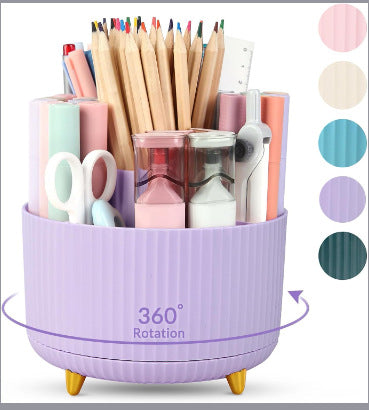 Organiseur Rotatif Bureau & Salle de Bain — Anti-Poussière Grande Capacité | 8 Coloris