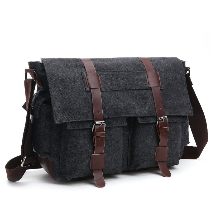 Sac Besace en Toile pour Homme — 2 Tailles, 5 Coloris