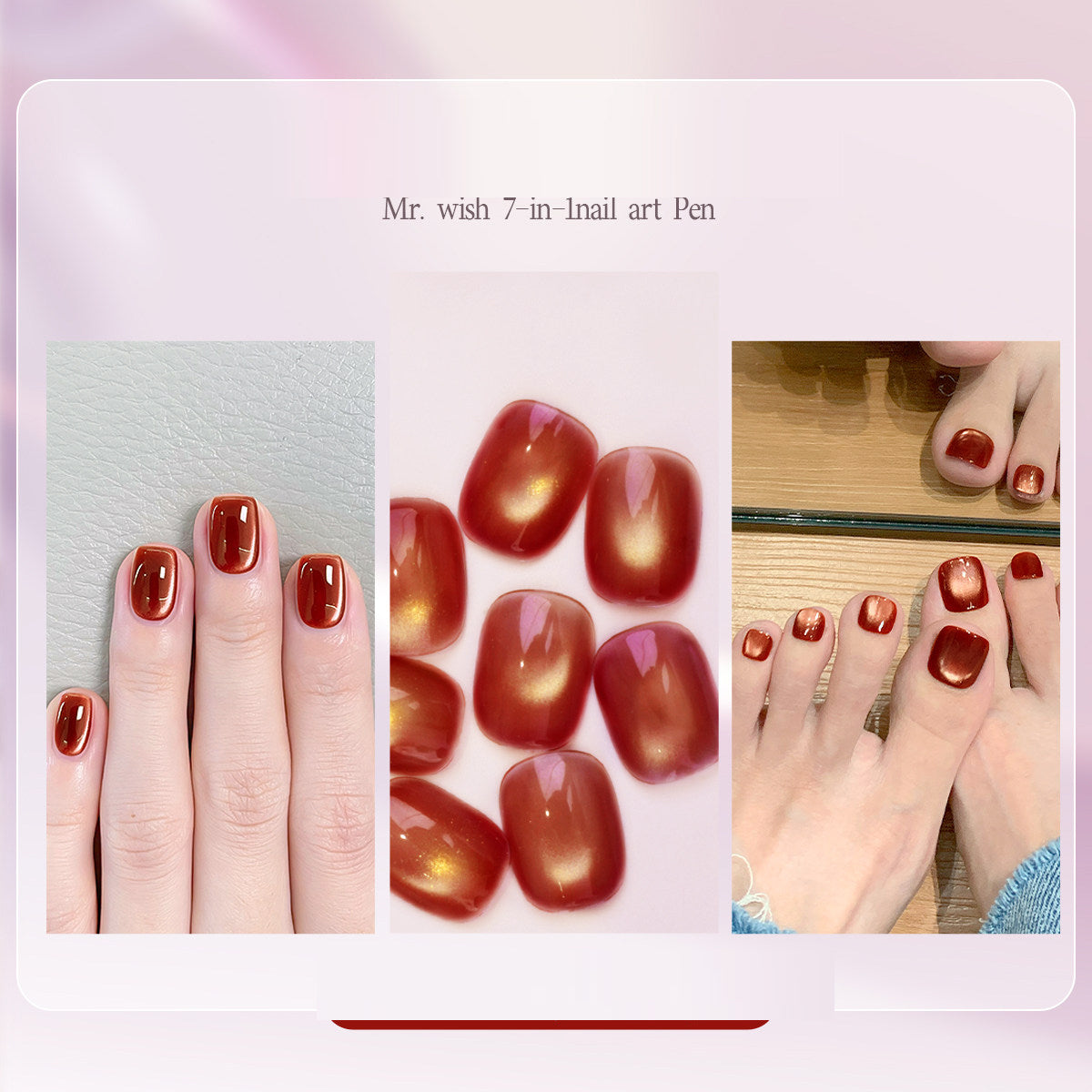 Vernis Semi-Permanent 7-en-1 — 22 Coloris, Séchage UV/LED, Scintillant