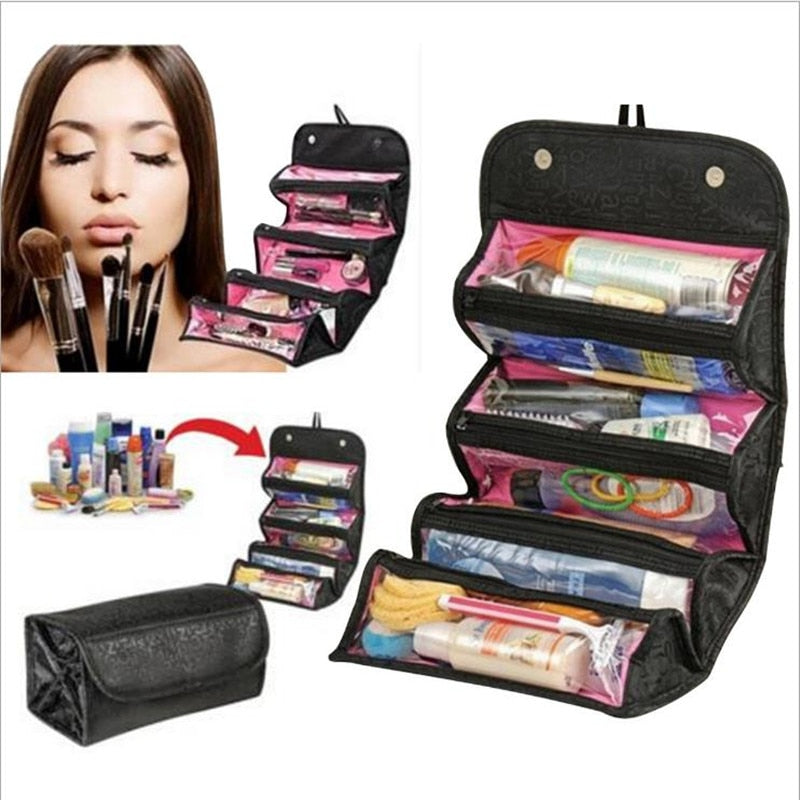 Trousse de voyage Roll-N-Go — Organisateur cosmétique grande capacité