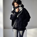 Women's Plaid Wool-Blend Scarf — Large Warm Shawl