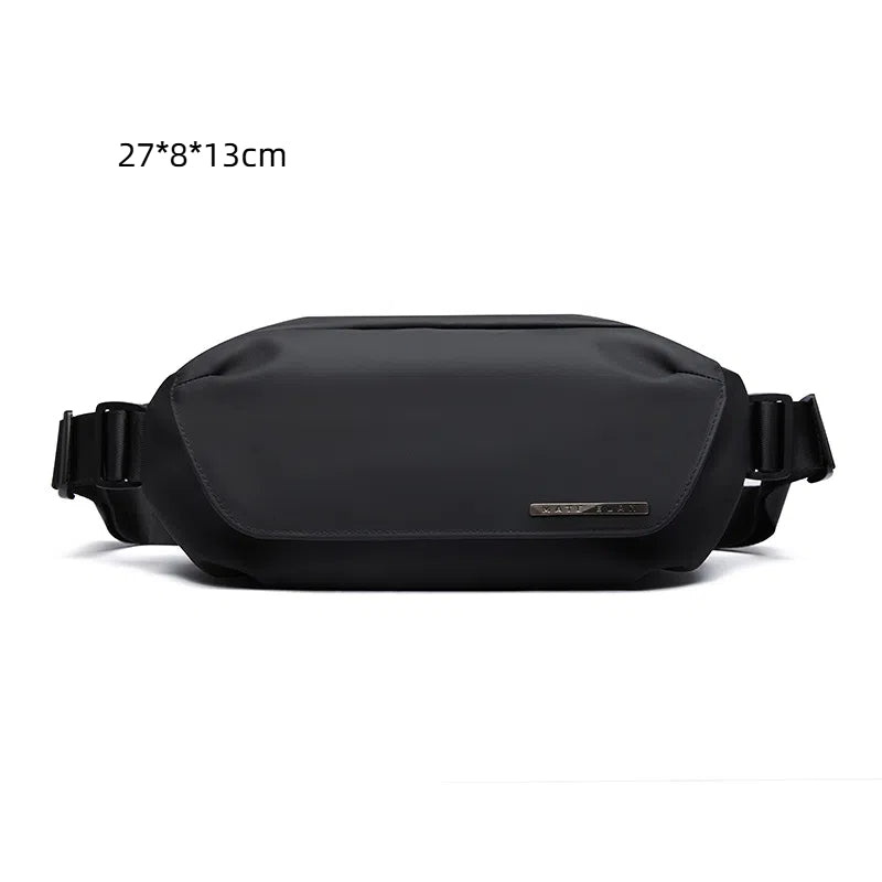 Sac Bandoulière Homme en PVC Noir — 4 Modèles