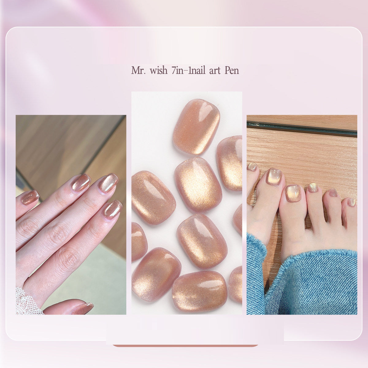 Vernis Semi-Permanent 7-en-1 — 22 Coloris, Séchage UV/LED, Scintillant