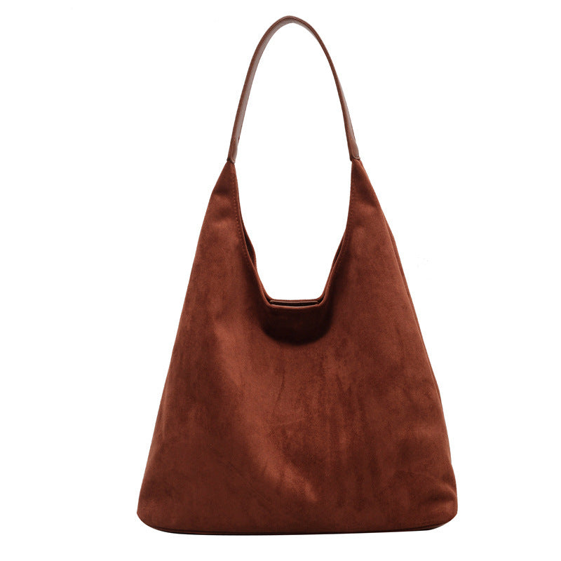 Grand Tote Bag Style Suede — 6 Coloris