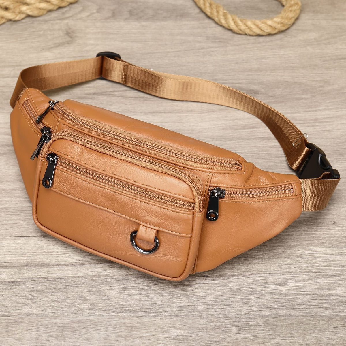 Sac Banane Homme en Cuir d’Agneau | 5 Coloris, 2 Modèles