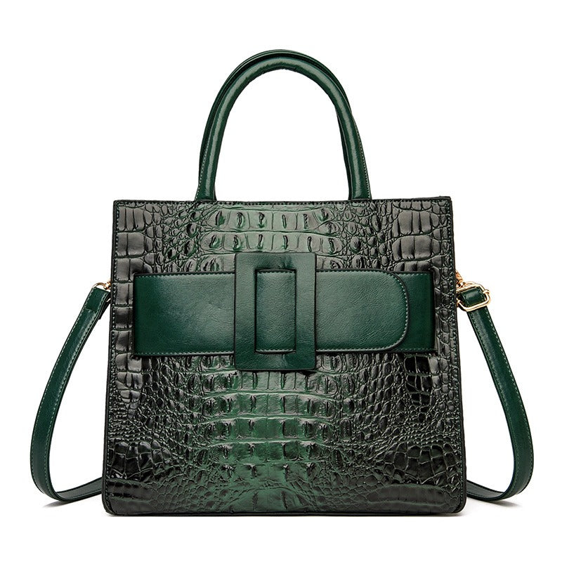 Sac Femme Motif Croco Cuir PU — Vintage, Épaule & Bandoulière | 6 Coloris