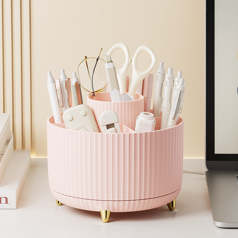 Organiseur Rotatif Bureau & Salle de Bain — Anti-Poussière Grande Capacité | 8 Coloris
